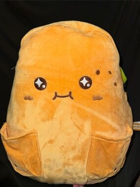 Plush Orange Cute Character Backpack - Kids Toys